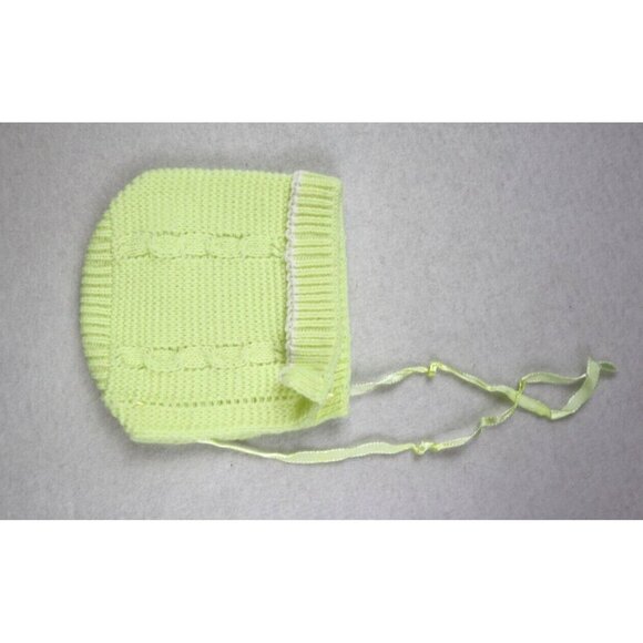 INFANT GIRLS YELLOW CARDIGAN SWEATER  BONNET SOCKS SET - CRADLEKNIT - Picture 6 of 9